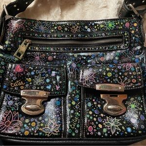 Chic Black and Multicolor Crossbody Bag